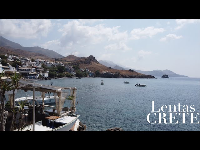 The Perfect Hideaway on Crete's South Coast | Lentas | Greece Walk [4K HDR]