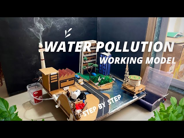 Water pollution model #workingmodel #diy #schoolproject NakulSahuArt