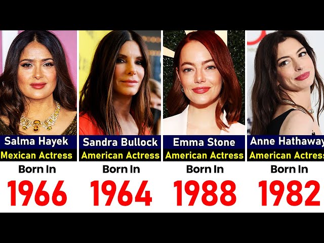 Most Beautiful Actresses Born Every Year (1951-2000)