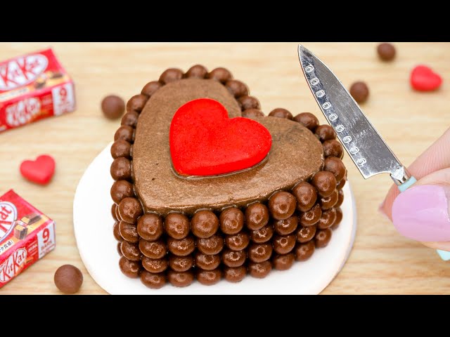 Delicious Miniature Soft Moist Chocolate Kitkat Cake - Amazing Chocolate Cake Recipe By Mini Tasty