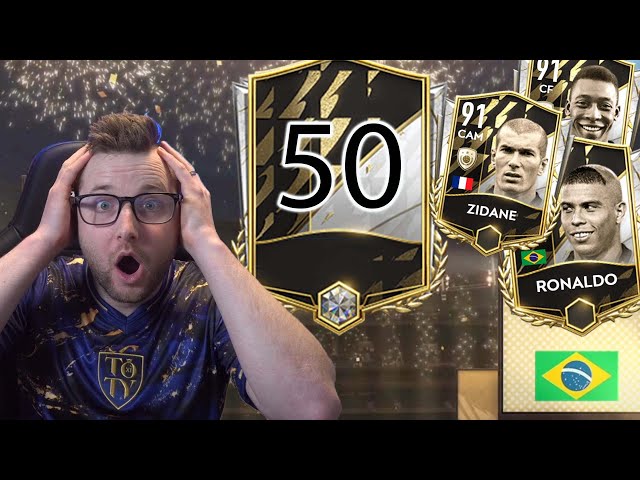I Opened 50 Base Icon Exchanges to Try and Pack Zidane, Ronaldo, or Pelé in FIFA Mobile 22!