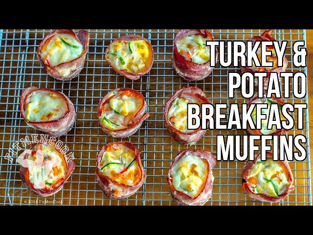 Turkey Wrapped Potato & Egg Breakfast Muffin Recipe / Magdalenas de Huevo y Patata con Pavo
