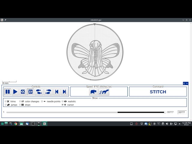 Inkstitch - Helping others - The Angel patch