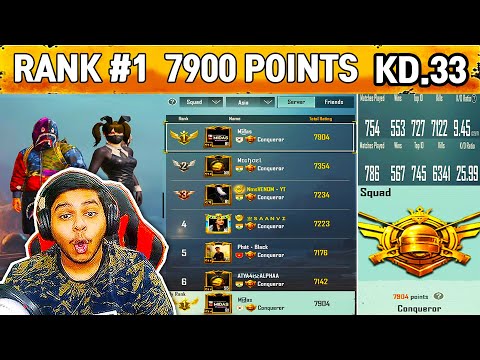 World's RANK 1 Conqueror TRIPLE FRAGGER Midas BEST Moments in PUBG Mobile