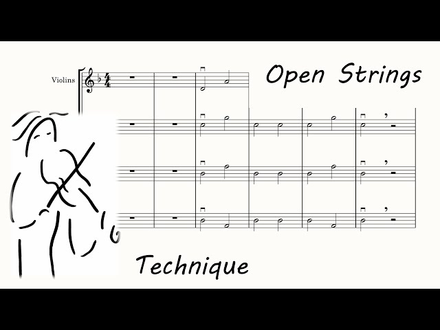 Open Strings for Strings Orchestra. Play Along. Open Strings Orchestra. Violin Sheet Music.