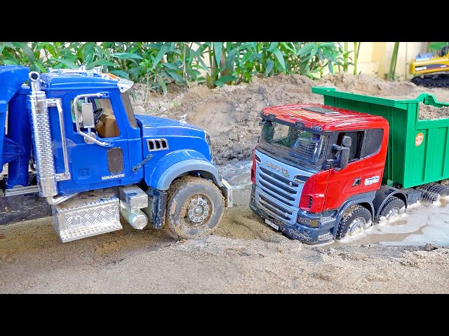 [30분] 덤프트럭 중장비 자동차 장난감 물놀이 구출놀이 Truck Car Toys Water Play