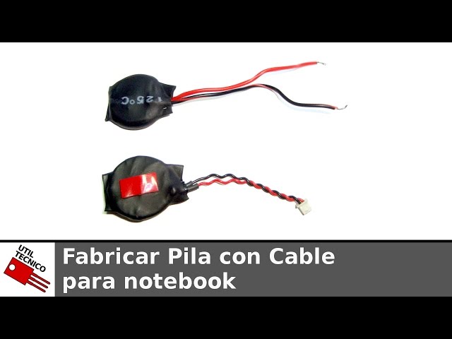 Make battery with cable for notebook