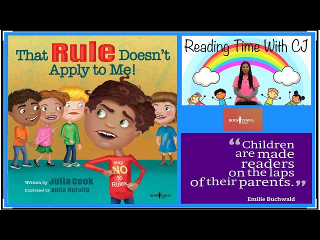 📚👦🏽THAT RULE DOESN'T APPLY TO ME! | Kids Book READ ALOUD | Storytime | Books for Kids