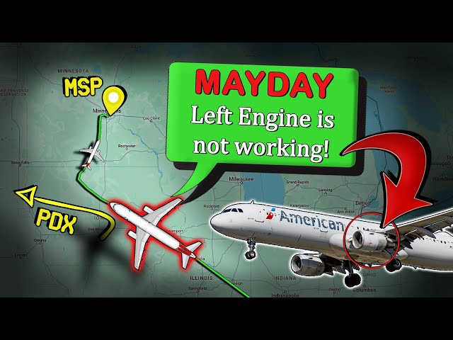ENGINE FAILURE (Loss of Oil) ENROUTE | Emergency Divert to Minneapolis
