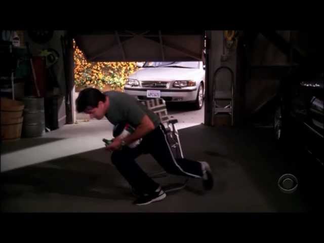 Two and a Half Men - Drinking in the Garage [HD]