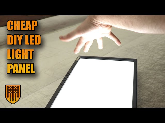 Making a Cheap DIY Led Light Panel from Scrap materials