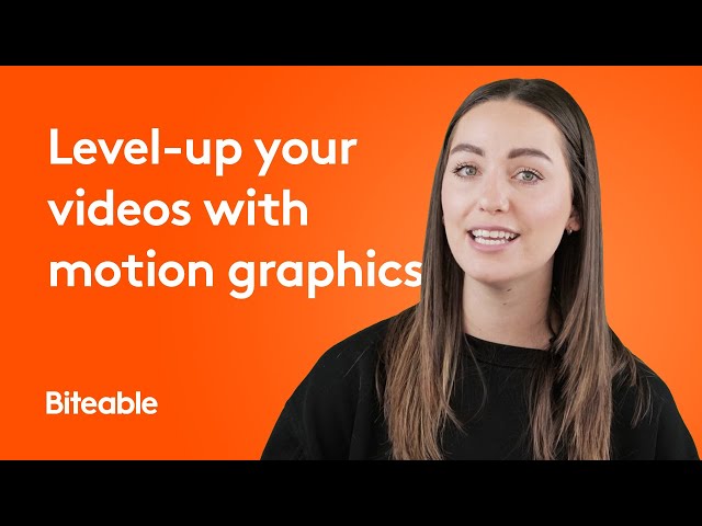 Get your videos moving with motion graphics