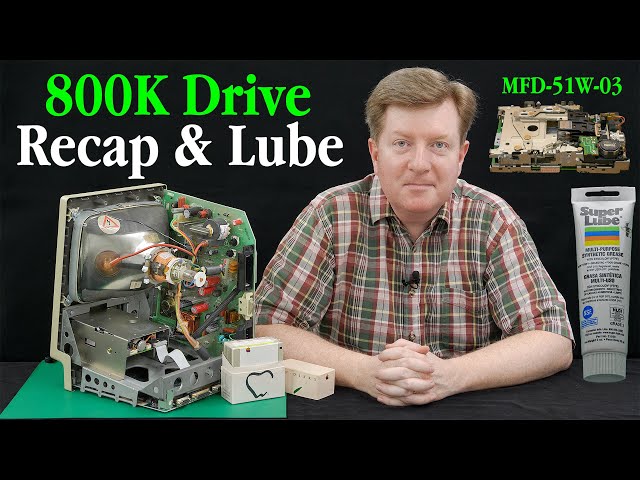Macintosh 800K Floppy Drive Recap & Lube