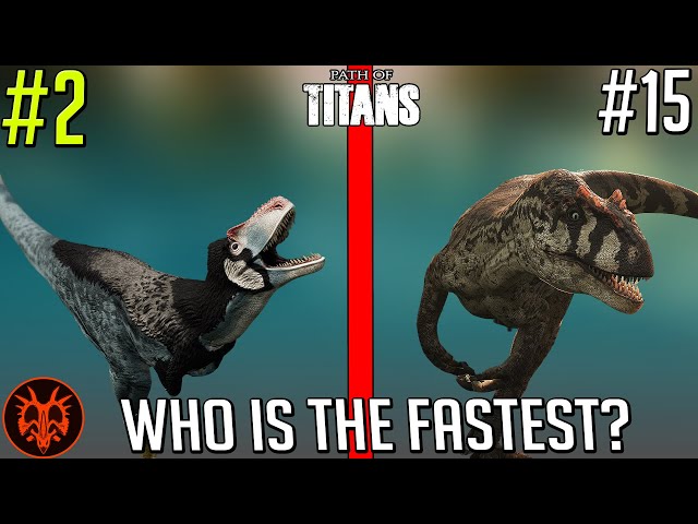 All 30 Official Dinos Ranked SLOWEST to FASTEST! - Path of Titans
