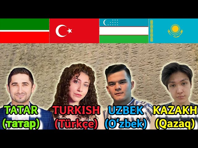 Tatar vs Turkish vs Uzbek vs Kazakh (How Similar Are They?)