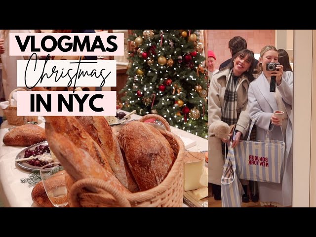VLOGMAS DAY 5: CHRISTMAS IN NEW YORK! Work from home day & Sezane Holiday party!
