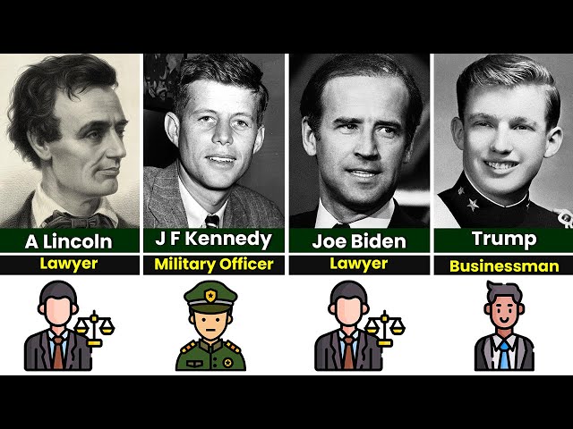 US Presidents When They Were Young & Their Previous Jobs