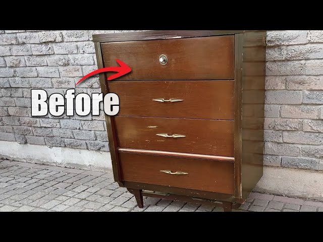 Refinishing A 1950's Viscol Dresser