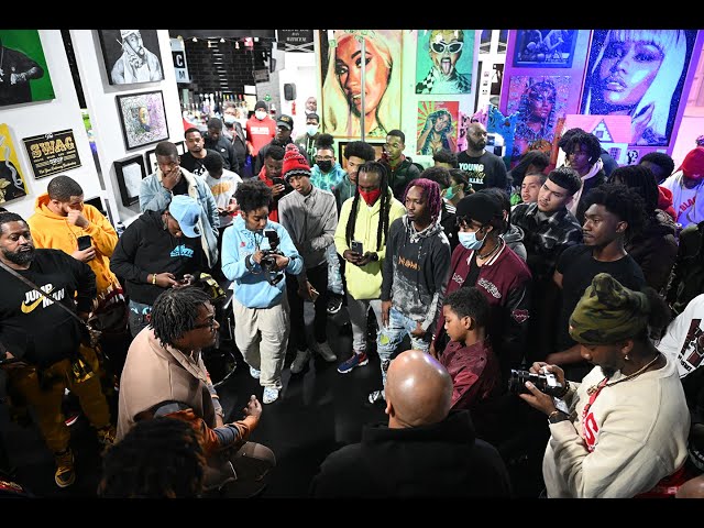 Harris Community Works Holiday Caravan Day 1- Next Level Boys Academy at Trap Music Museum