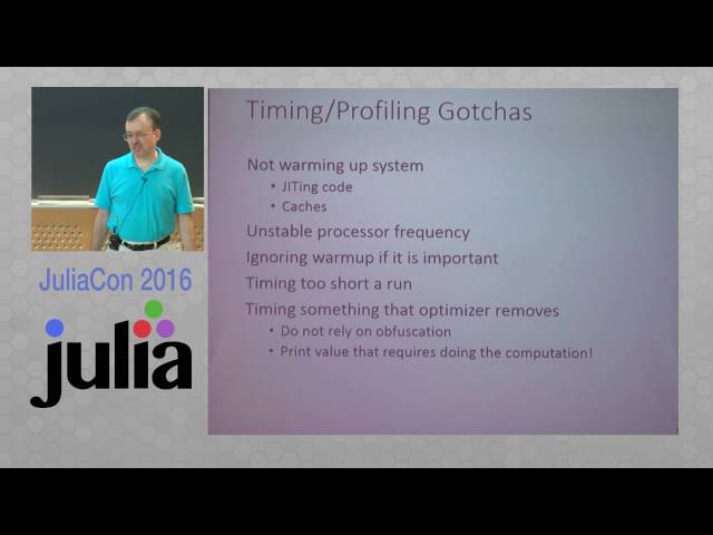 Introduction to Writing High Performance Julia. Workshop | Arch D. Robison | JuliaCon 2016