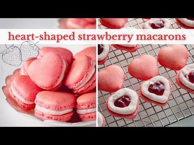 irresistible strawberry macarons - step by step tutorial