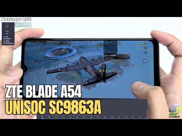 ZTE Blade A54 test game PUBG Mobile | Unisoc SC9863A