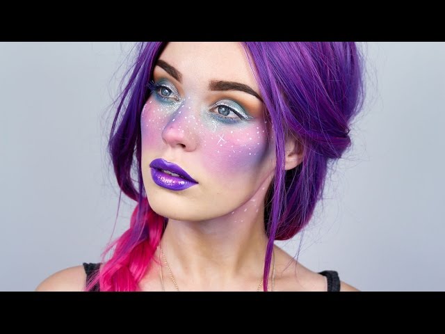 Space Princess GALAXY FRECKLES Makeup - Inspired by Qinni