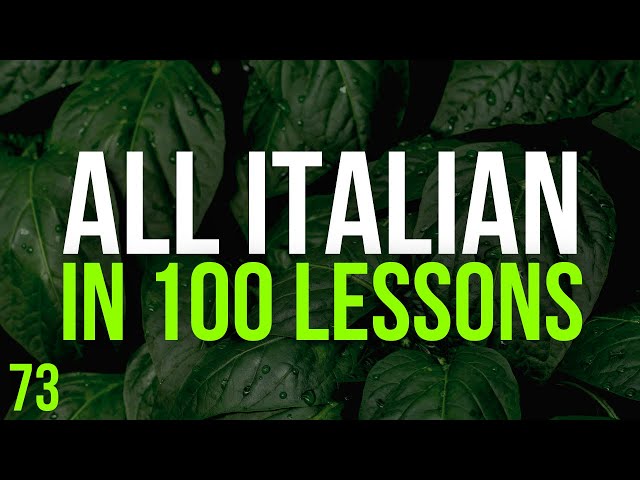 All Italian in 100 Lessons. Learn Italian. Most important Italian phrases and words. Lesson 73