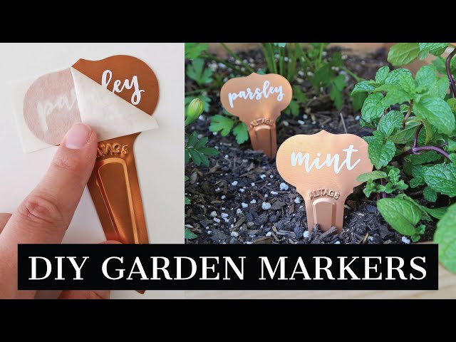 DIY Garden Markers | How to Make Garden Labels with a Cricut