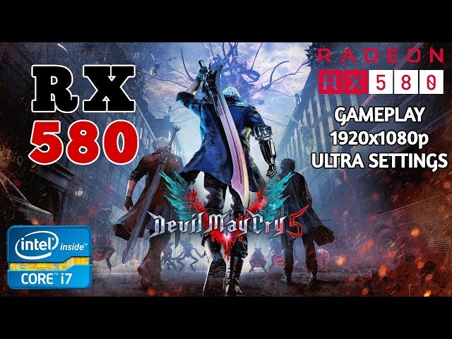 Devil May Cry 5 | Gameplay | RX 580 8GB + i7 4790 |  1080p ULTRA Settings..