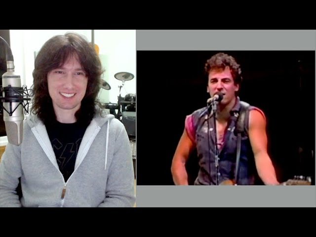 British guitarist analyses Bruce Springsteen playing live in 1985!