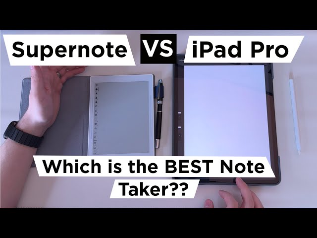 BEST Digital Note Taking??? - Supernote A6X2 Nomad VS iPad Pro