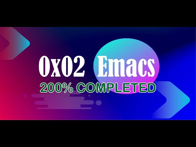 0x02  emacs