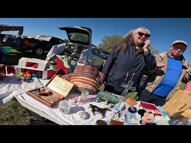 He wanted us to buy his whole Flea Market Booth!