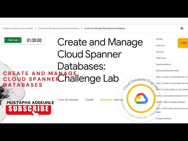 Create and Manage Cloud Spanner Databases: Challenge Lab Explanation | GSP381 | Cloud Skills Boost