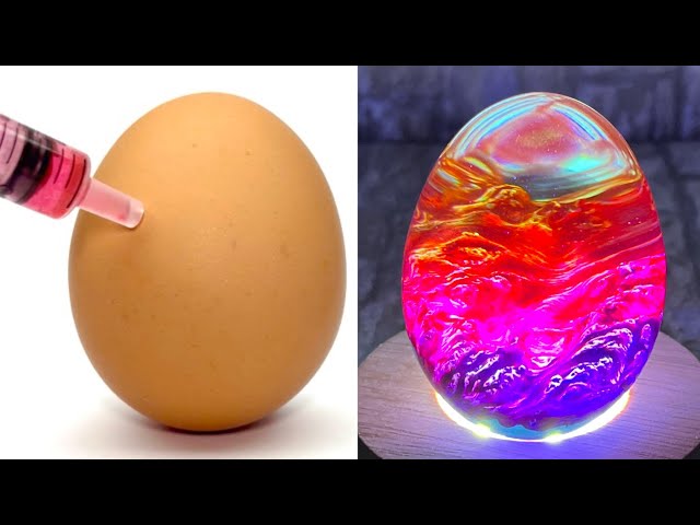 DIY CRAFTS - Can You Inject RESIN into an EGGSHELL ?