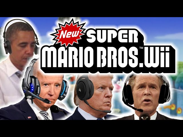 US Presidents Play New Super Mario Bros. Wii 11