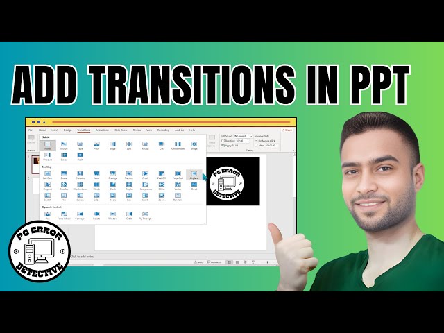 How to Add Transitions in PowerPoint | Enhance Your Presentations Now!