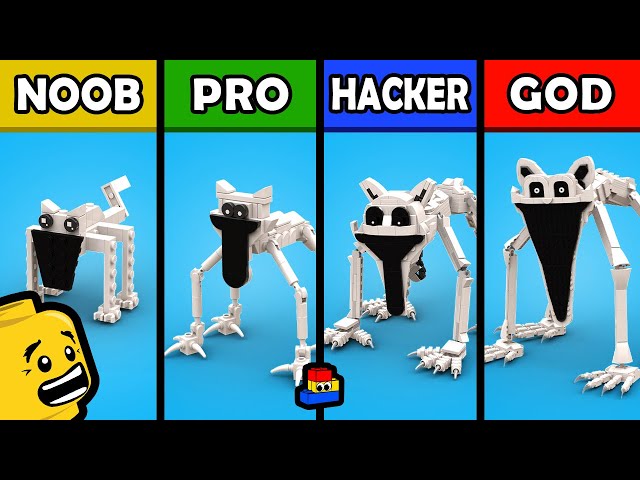 LEGO Poppy Playtime: Building Nightmare CatNap (Noob, Pro, Hacker, and GOD)