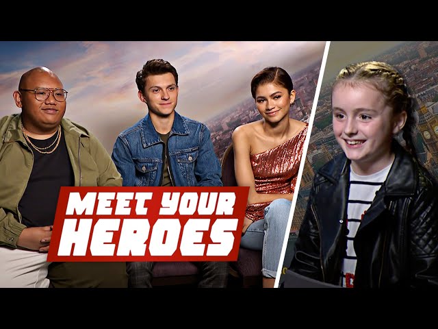 Zendaya Ghosted Tom Holland 😱🤣 Tom Holland, Zendaya & Jacob Interviewed By 8 Year Old Fan!