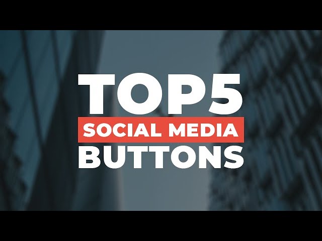 TOP 5 Social Media Buttons Using HTML & CSS