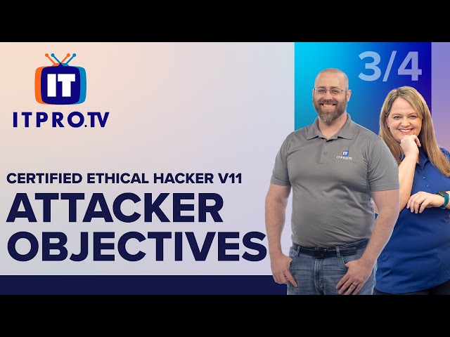 Certified Ethical Hacker (CEH) v11 Attacker Motives, Goals, and Objectives | First 3 For Free