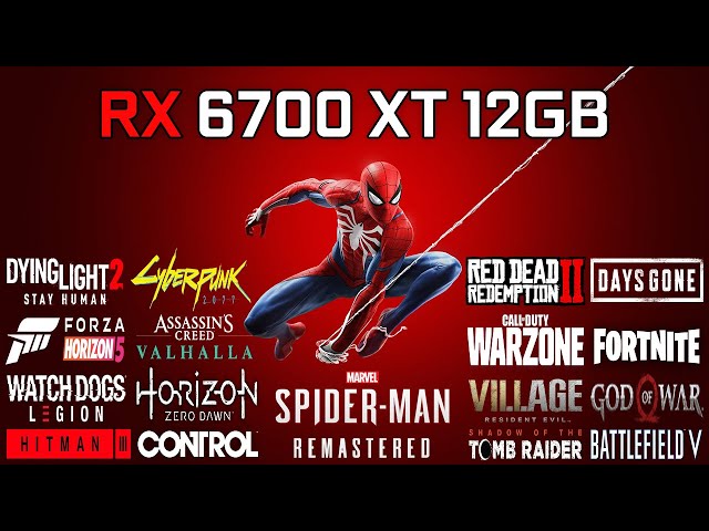 AMD RX 6700 XT 12GB Test in 20 Games 1080p - 1440p - 2160p in 2022
