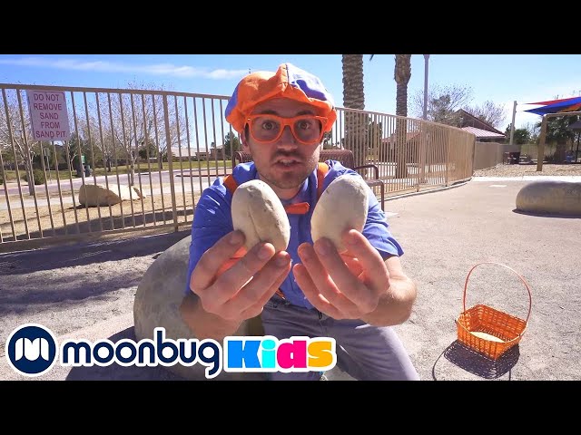 Blippi Learns About Dinosaur Eggs | @Blippi | Moonbug Literacy