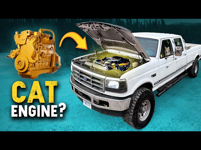 Building a CAT 3126 swapped F350 in 30 MINUTES!