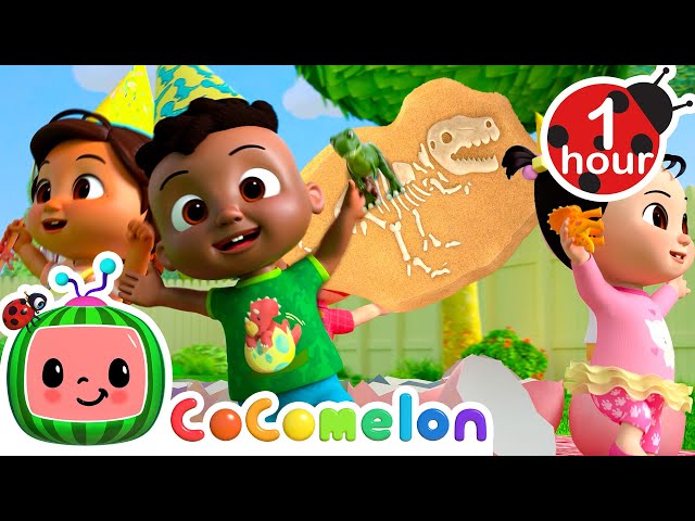 Cody's Dino Birthday Dig | 1 Hour of CoComelon Cody Time Songs