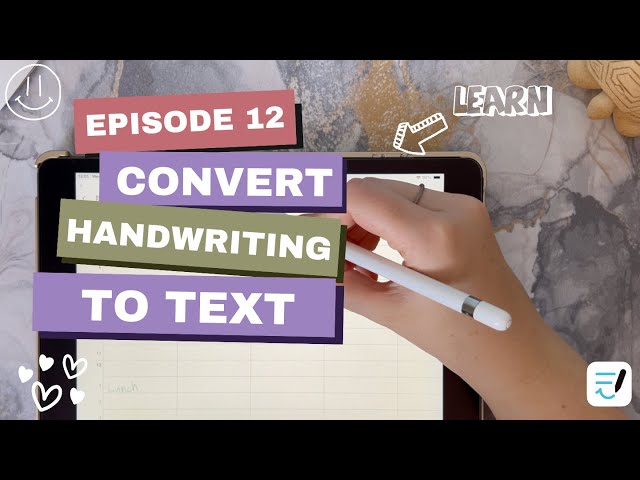 🌷⭐️Episode 12: Quickly Convert Handwriting to Text | GoodNotes 6 | digital planning | ipad tips 🎀