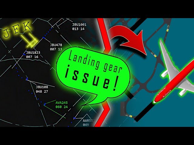 [REAL ATC] Avianca A330 returns to Kennedy Airport with LANDING GEAR ISSUE!