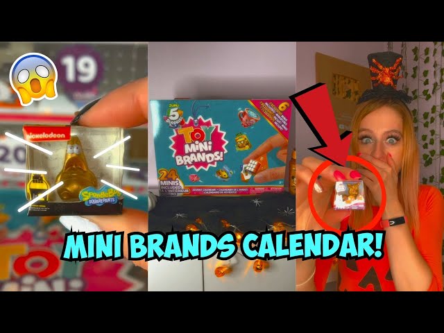 [ASMR] Opening a GIANT Mystery Toy Mini Brands Christmas Advent Calendar 2021!!😱🎃*GOLDEN RARES!!*🤯✨