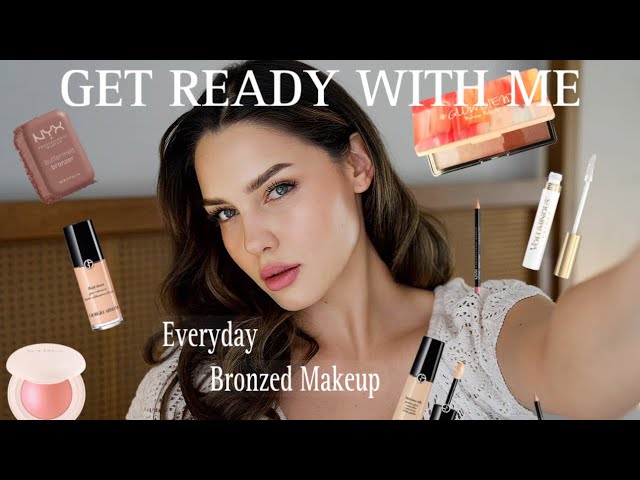 everyday bronzed glowy makeup look | tutorial for healthy looking skin | grwm